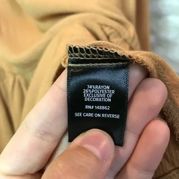 Torrid Cottagecore Boho Tank Tan/Brown Crochet, Ruffle bottom, NWT 2X - Picture 13 of 13